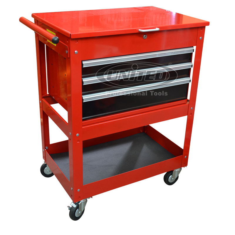 UNTET303L 3 DRAWERS SERVICE CART WITH COVER Automotive Tools